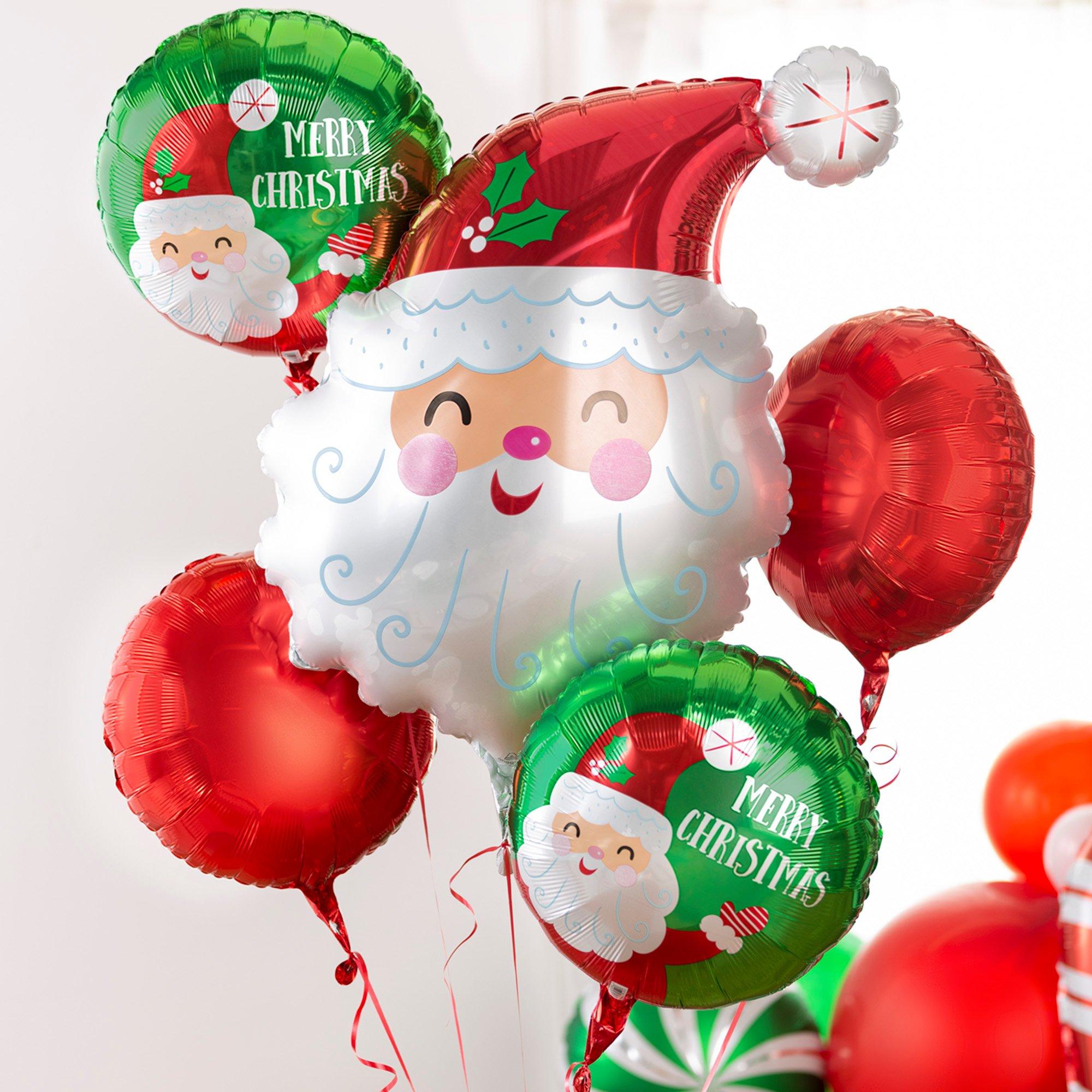 Festive Green Round Foil Balloon, 17in