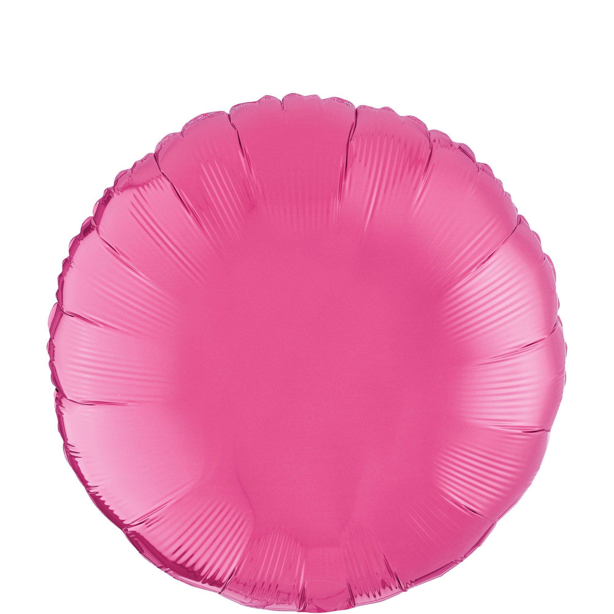 Pink Round Balloon, 18in