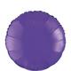 Purple Round Foil Balloon, 17in