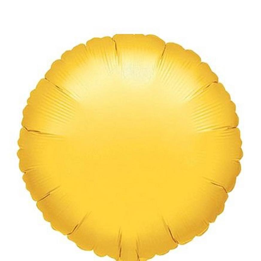 Yellow Round Balloon, 19in