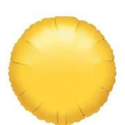 Yellow Round Balloon, 19in