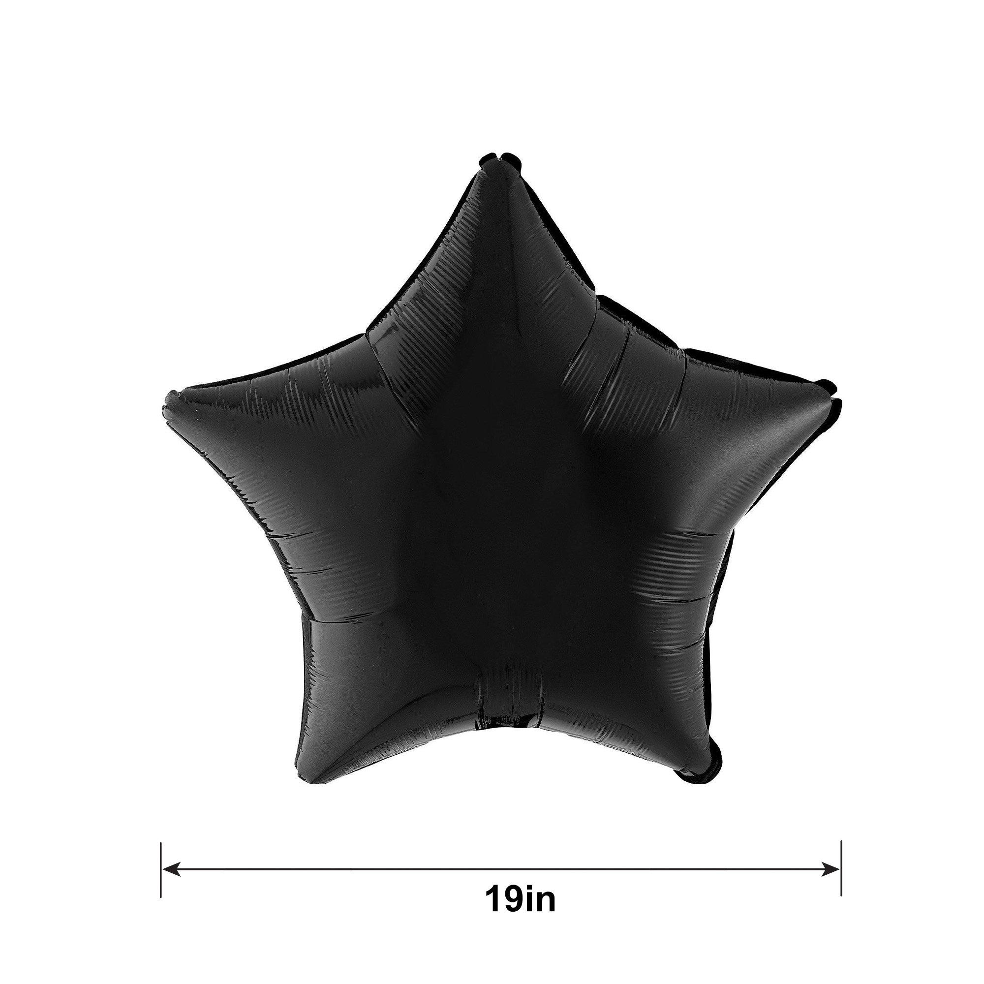 Black Star Foil Balloon, 19in