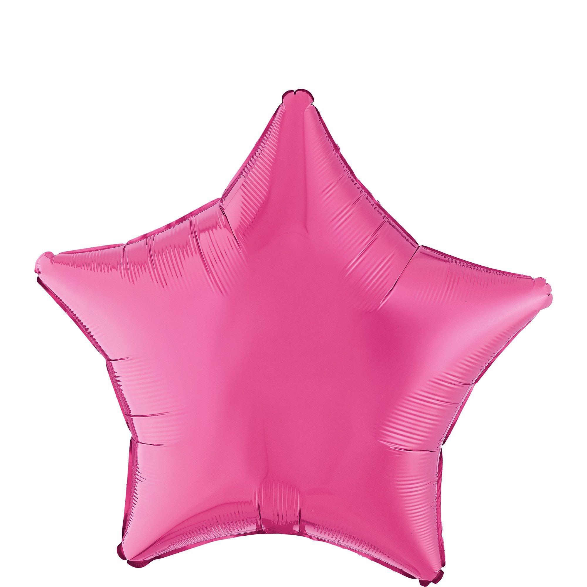 Anagram Bright Bubble Gum Pink 18′′ Star Balloon