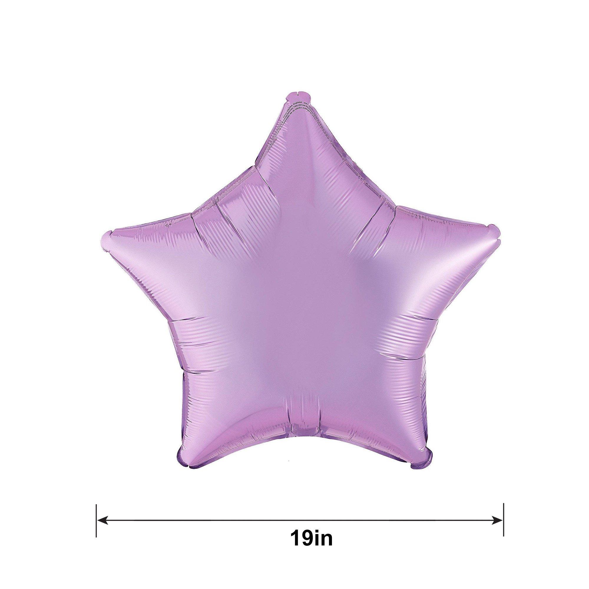 Lavender Star Foil Balloon, 19in