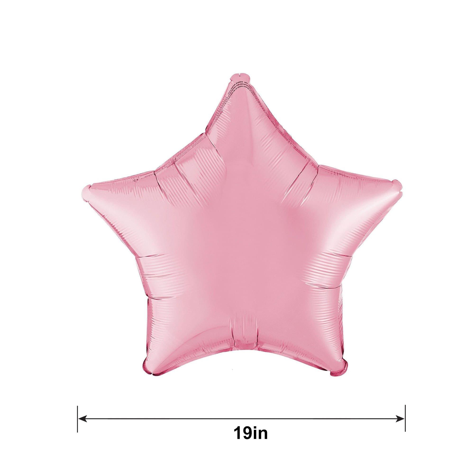 Pink Star Foil Balloon, 19in