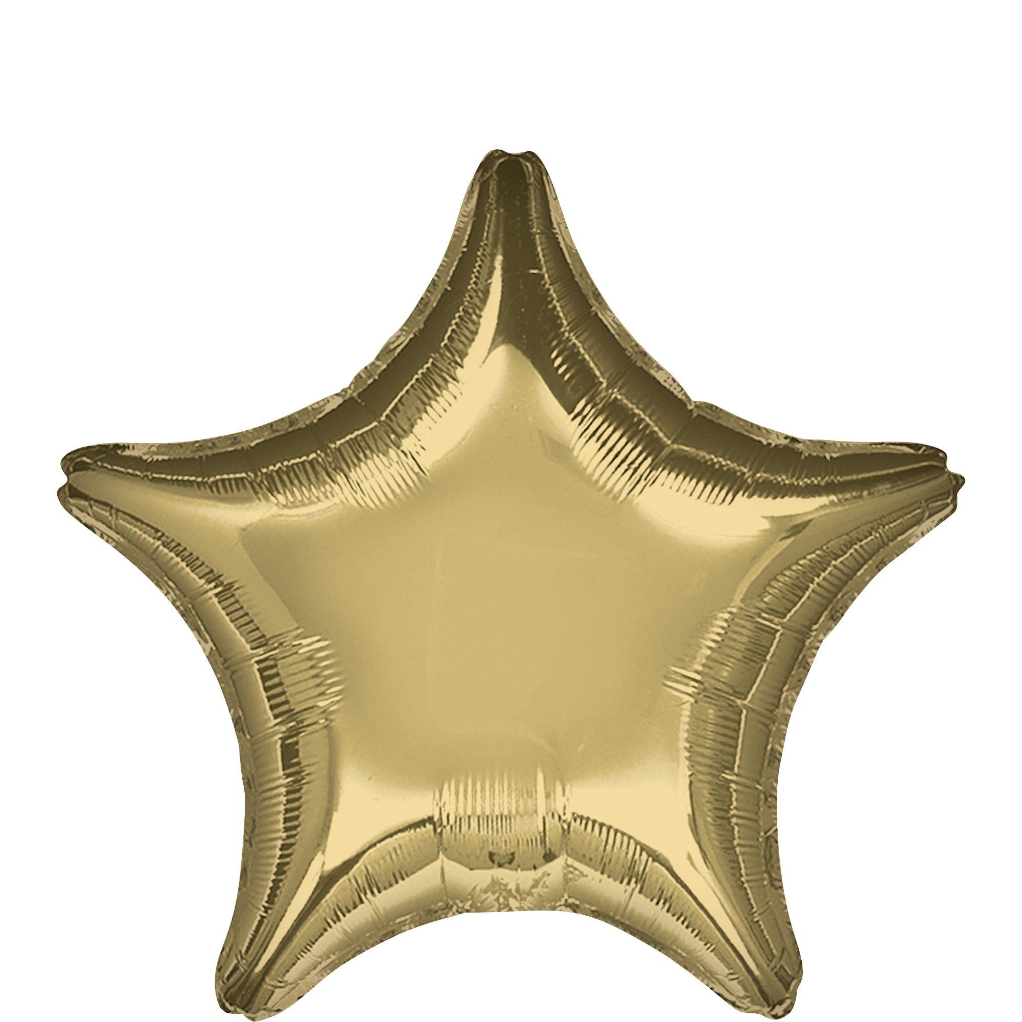 White Gold Star Foil Balloon, 19in | Party City