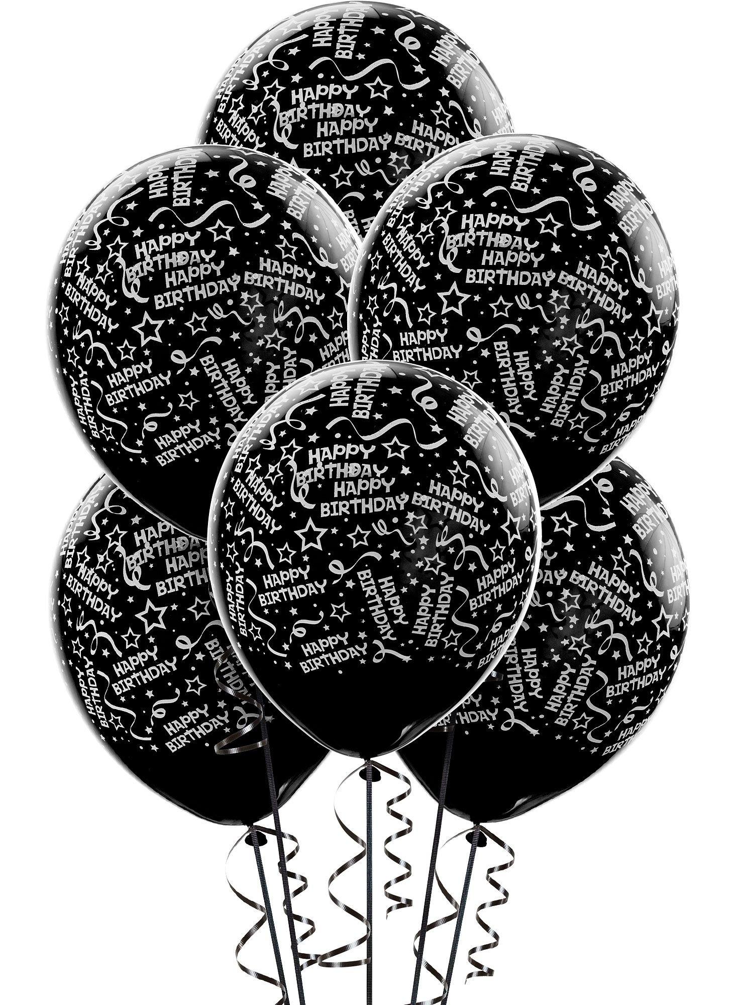 6ct, 12in, Birthday Balloons - Confetti