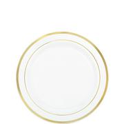 Trimmed Premium Plastic Appetizer Plates 20ct