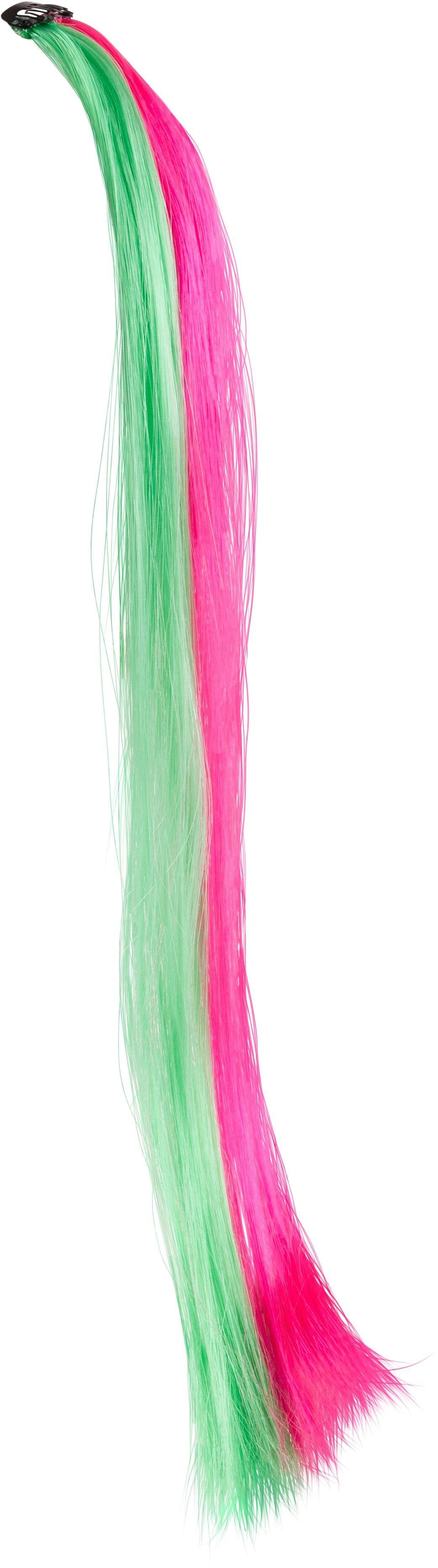 lime green hair extensions