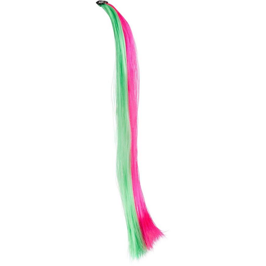 Neon Pink & Green Hair Extension