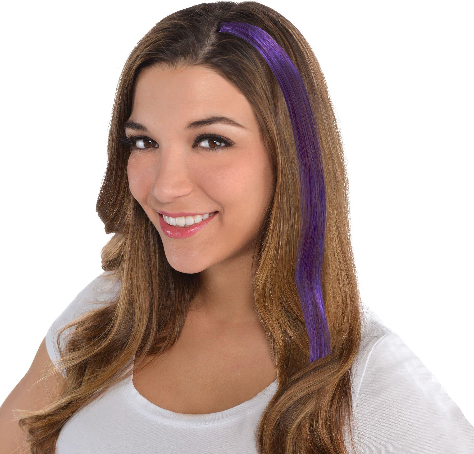 Purple Hair Extension 15in Party City