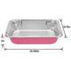 Bright Pink Aluminum Full Chafing Dish Steam Pan