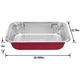 Red Aluminum Full Chafing Dish Steam Pan
