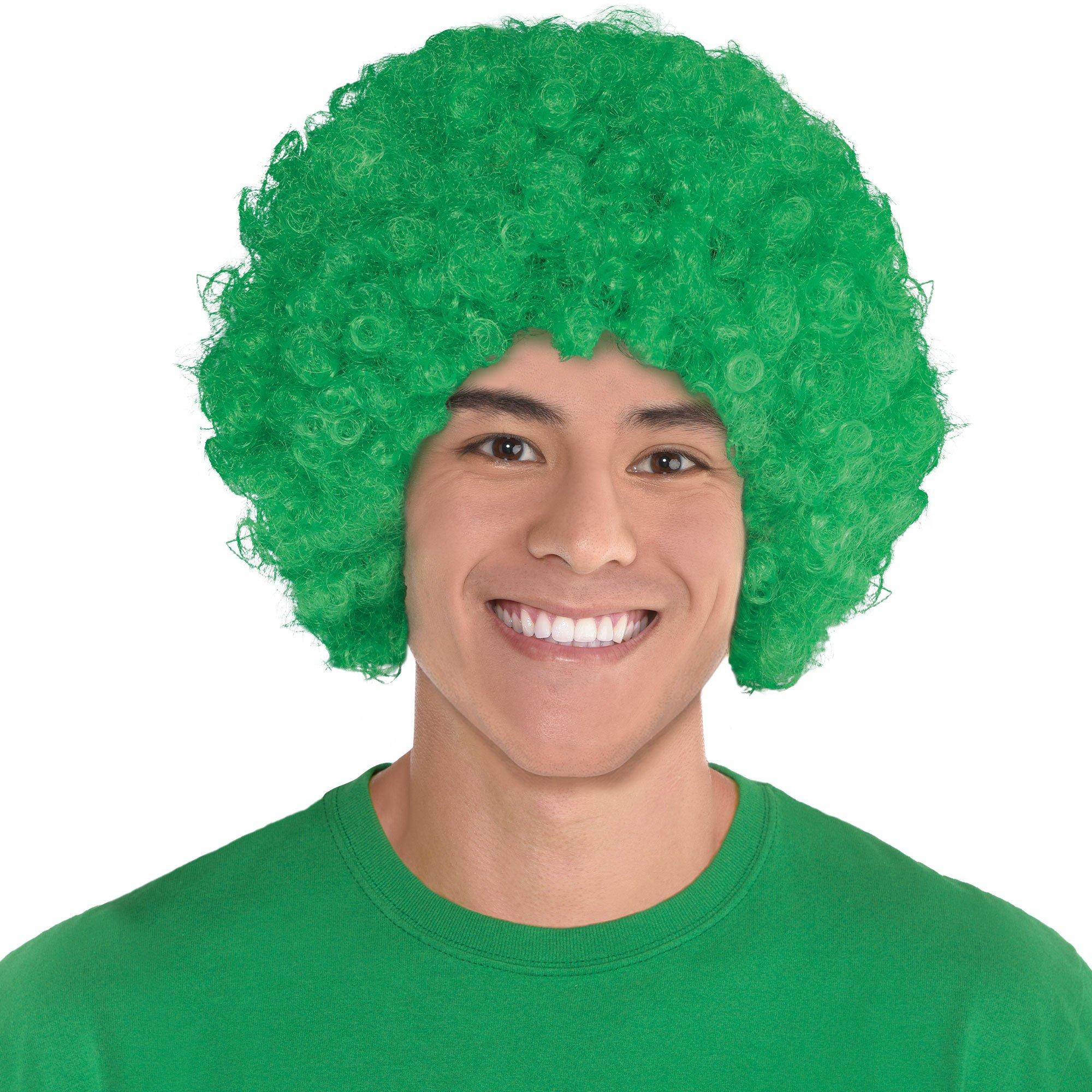 Afro shop wig green