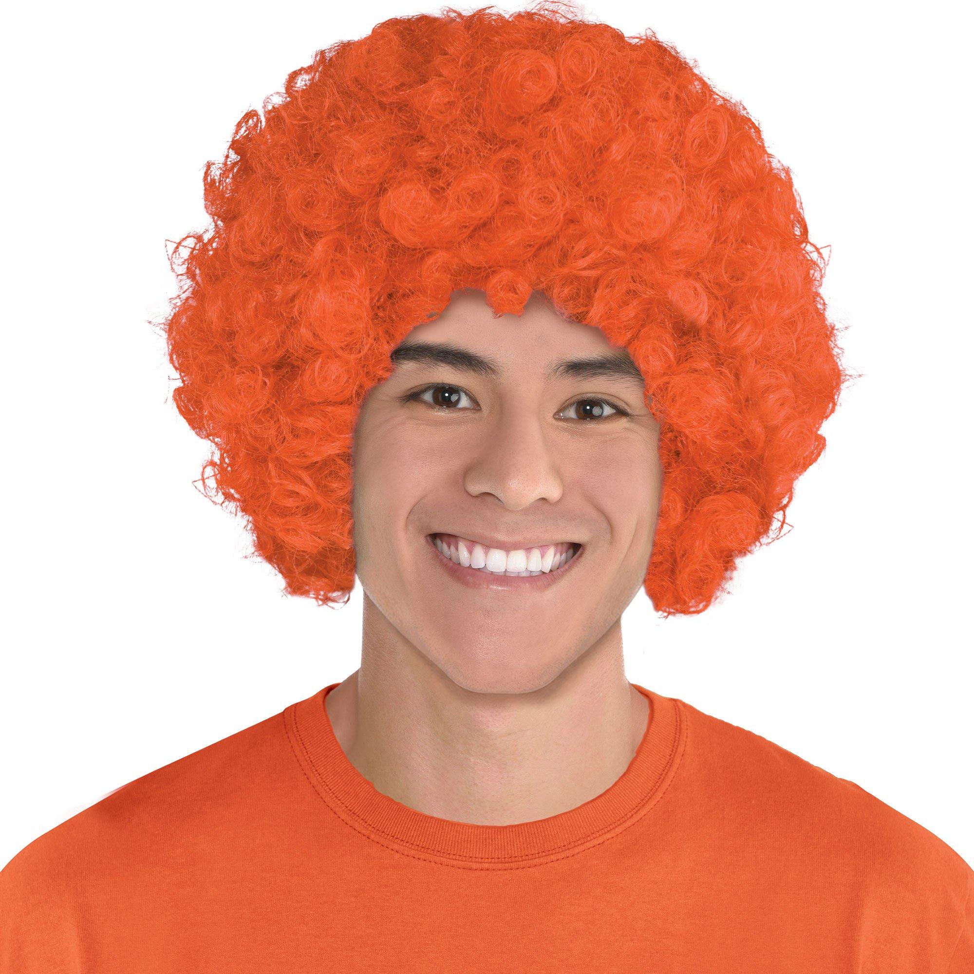 Orange afro wig new arrivals