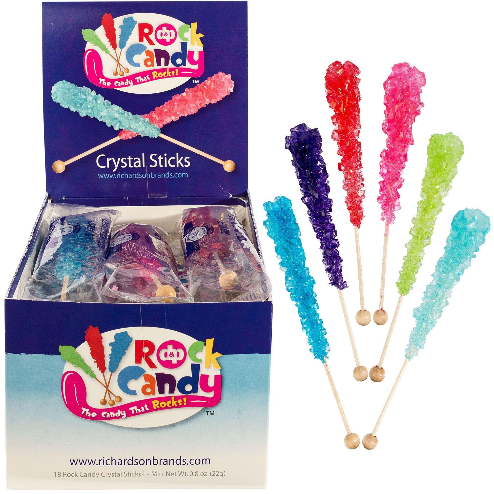 Crystal Rock Candy Sticks 18ct