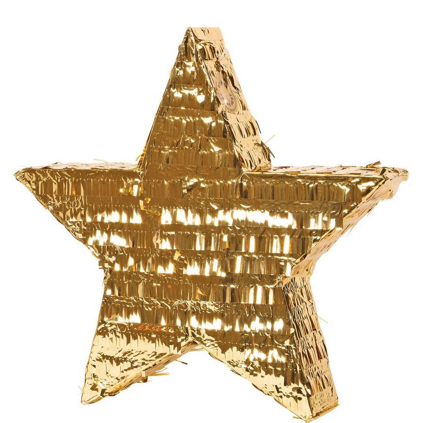 Foil Gold Star Pinata