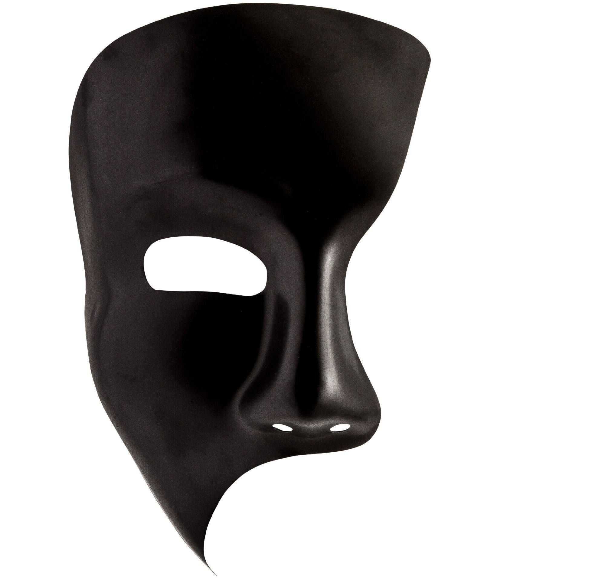 half black and white mask