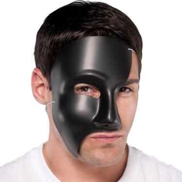 Black Phantom Mask 4 1/2in x 8 1/2in