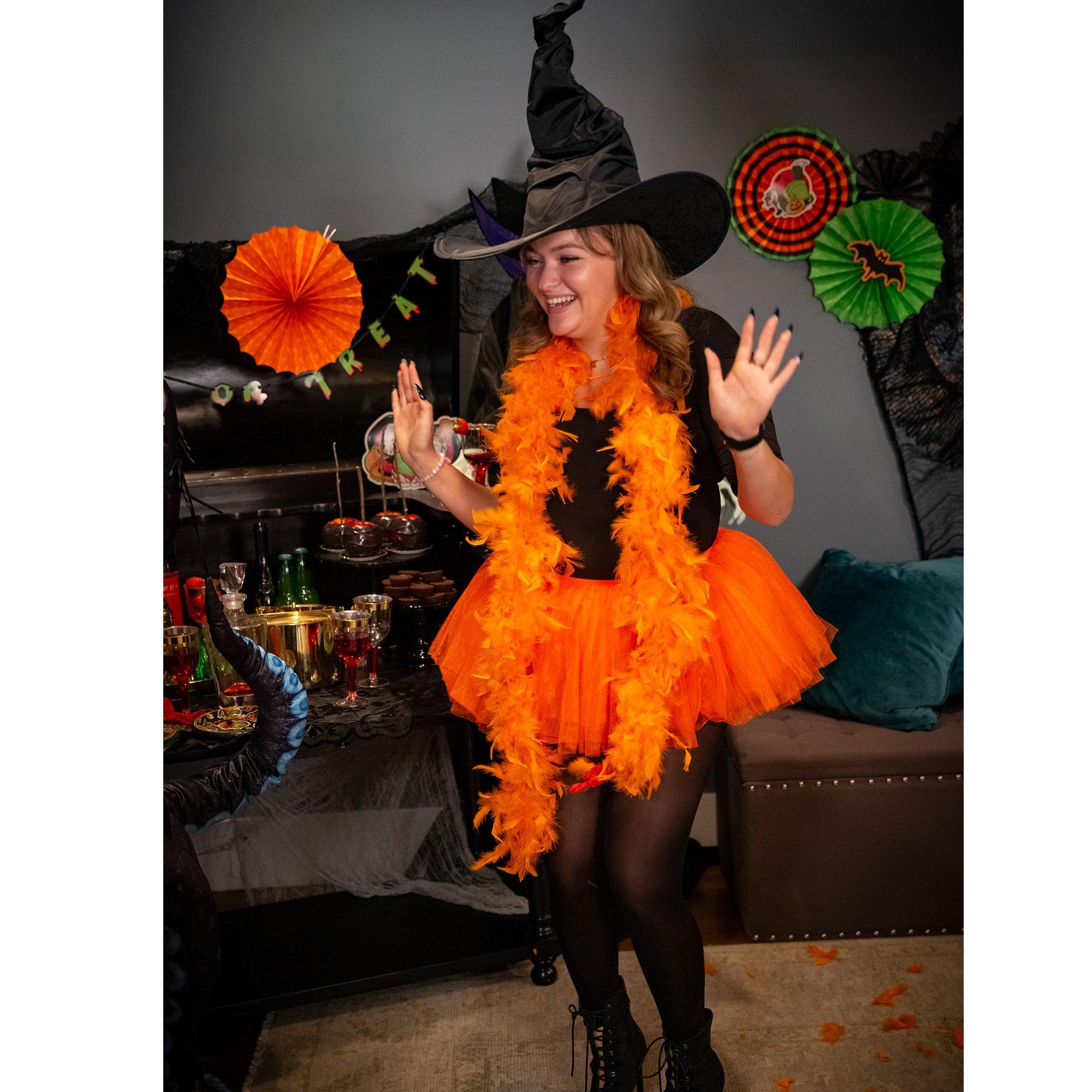 Cheap Orange Feather Boa