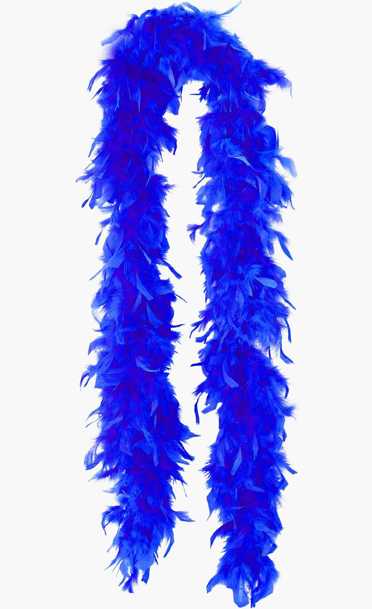 Blue Faux Fur Boa (6', 190 Grams) - The Party Place