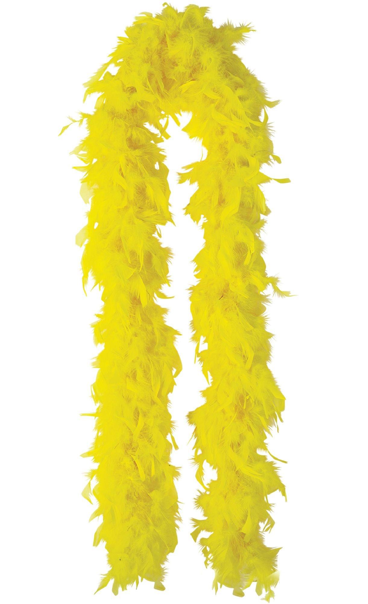 Free shipping 10pcs Yellow Feather Boas 80gram Chandelle Feather Boas for  party event decor festive supply - AliExpress