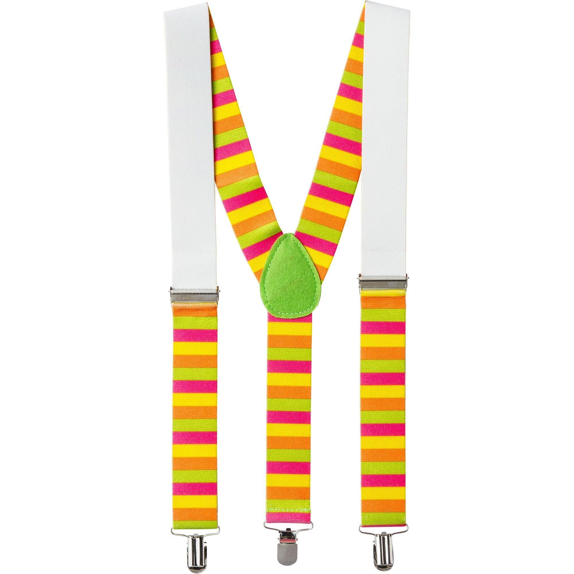 Neon Suspenders Party City