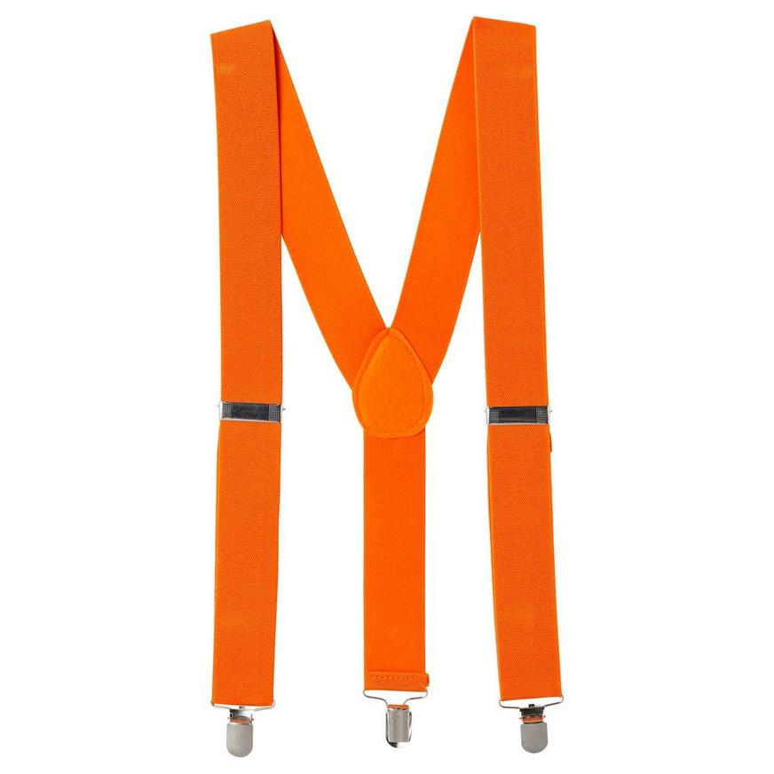 Orange Suspenders One Size 