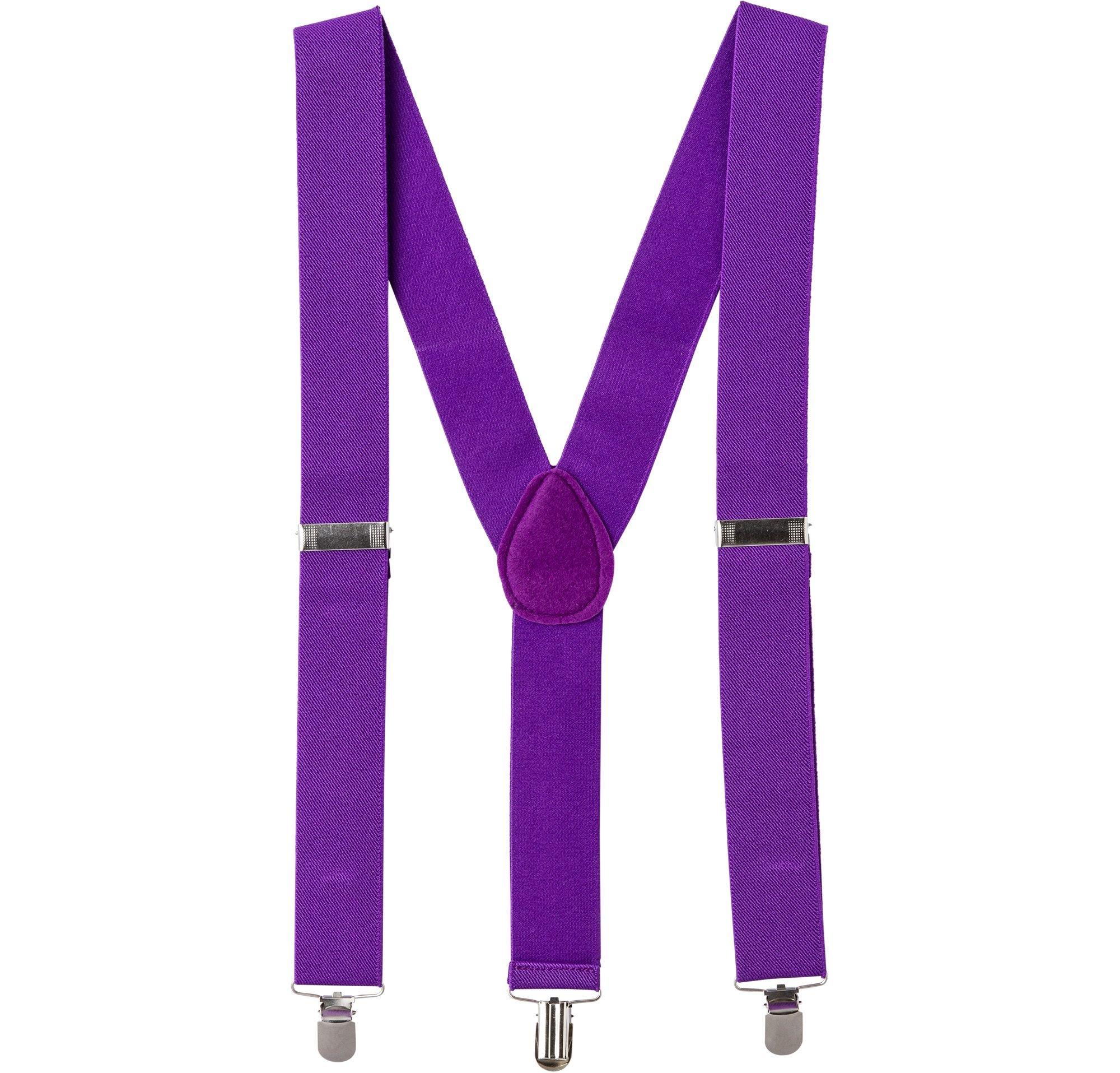 Purple Suspenders with Black Centre - Three Clip — That Bloke