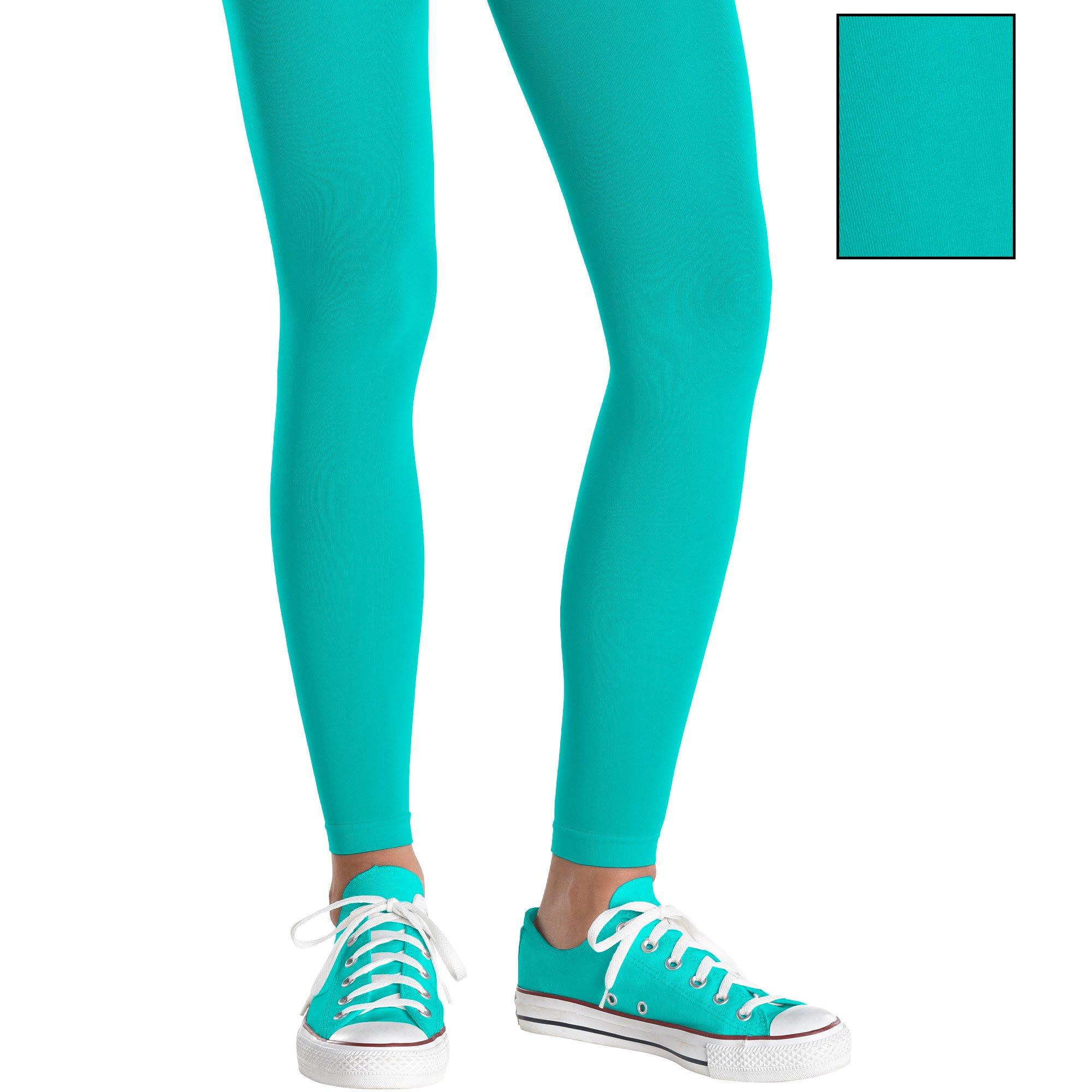 Child Turquoise Footless Tights