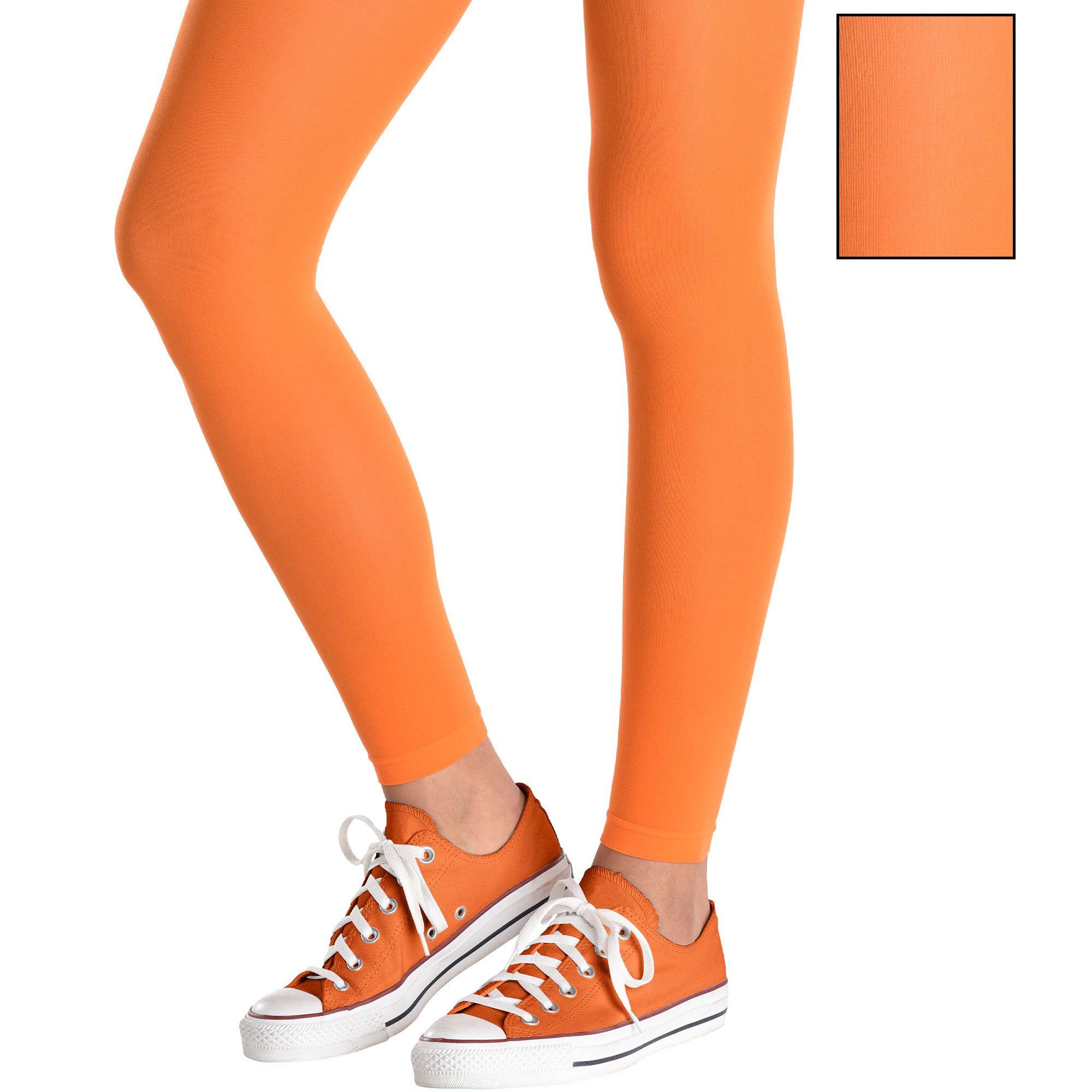 Orange Footless Tights