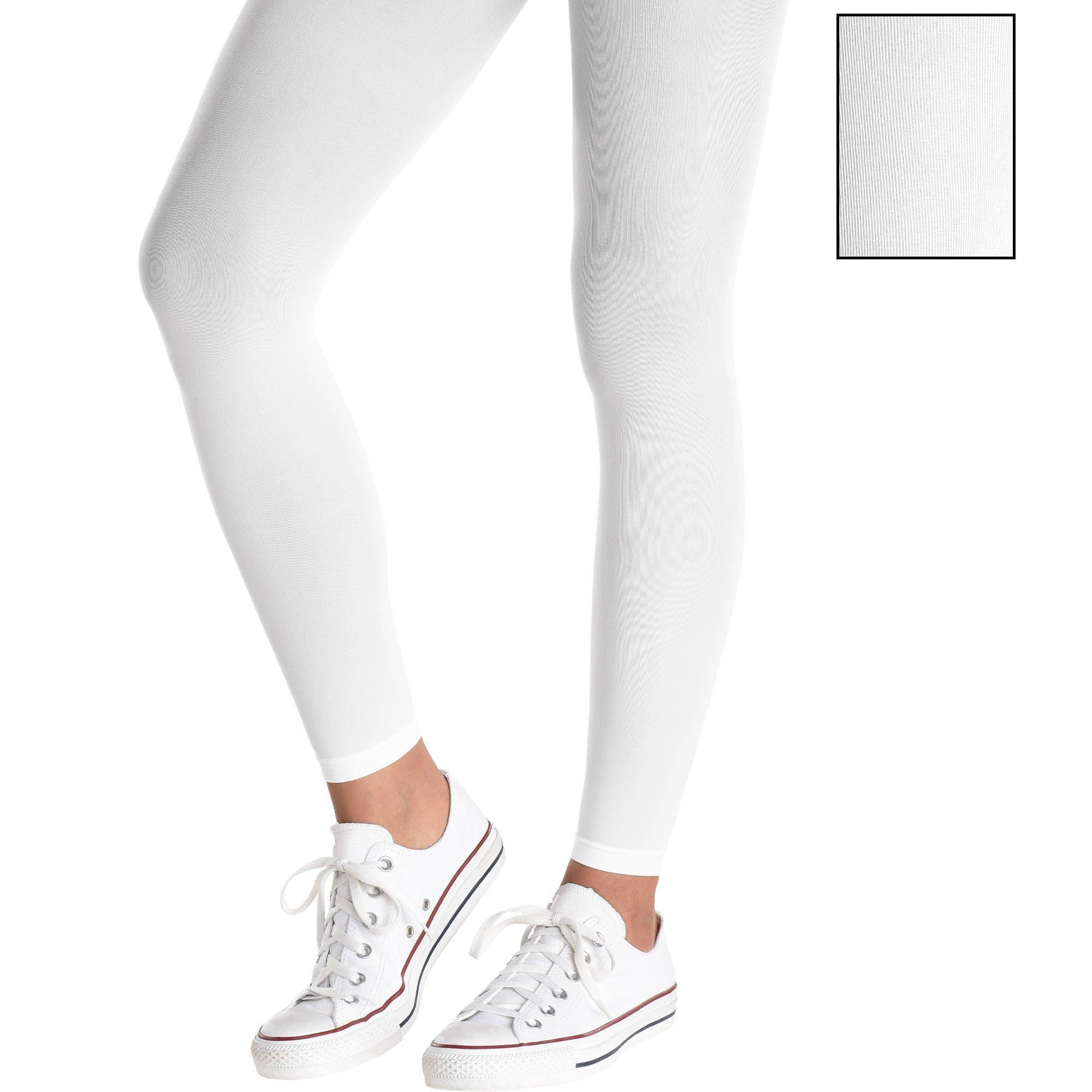 Women's Opaque White Tights