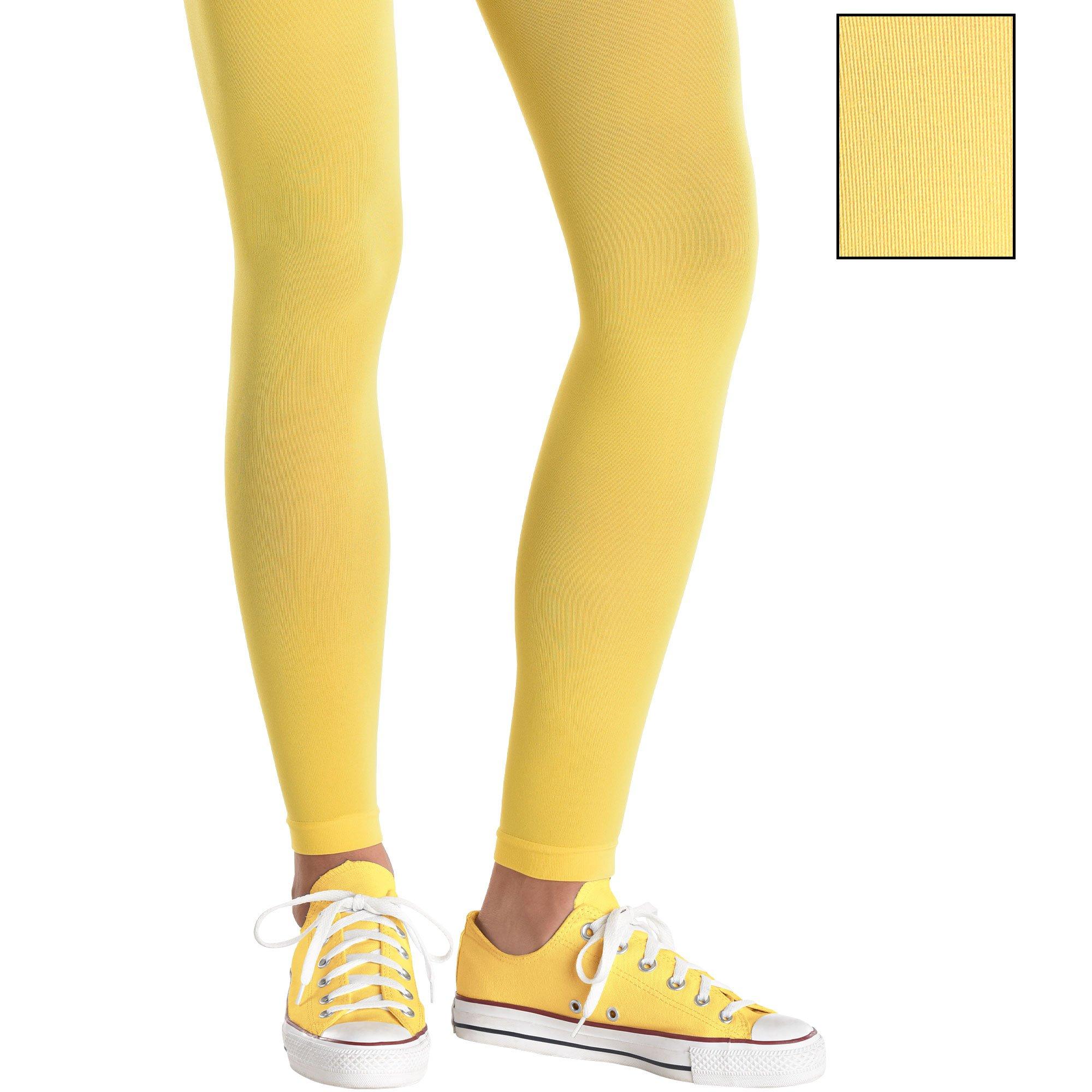 Yellow Opaque Girl's Tights