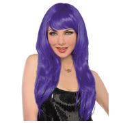 PURPLE GLAMOROUS WIG for KIDS OR ADULTS ~ Birthday Party Supplies Halloween Girl 