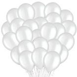 100ct, 12in, White Pearl Balloons