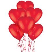 6ct, Red Heart Balloons
