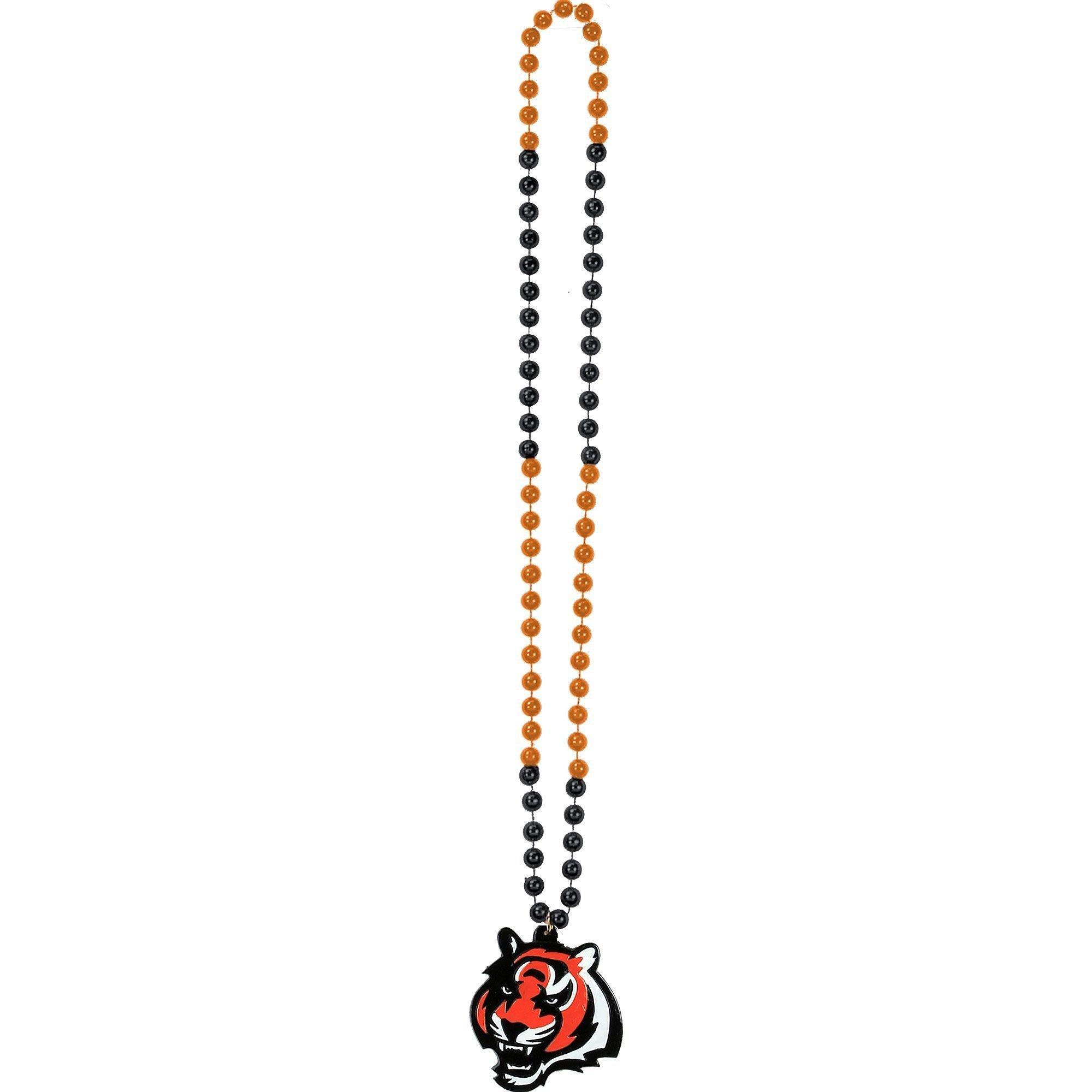 Cincinnati Bengals Pendant Bead Necklace