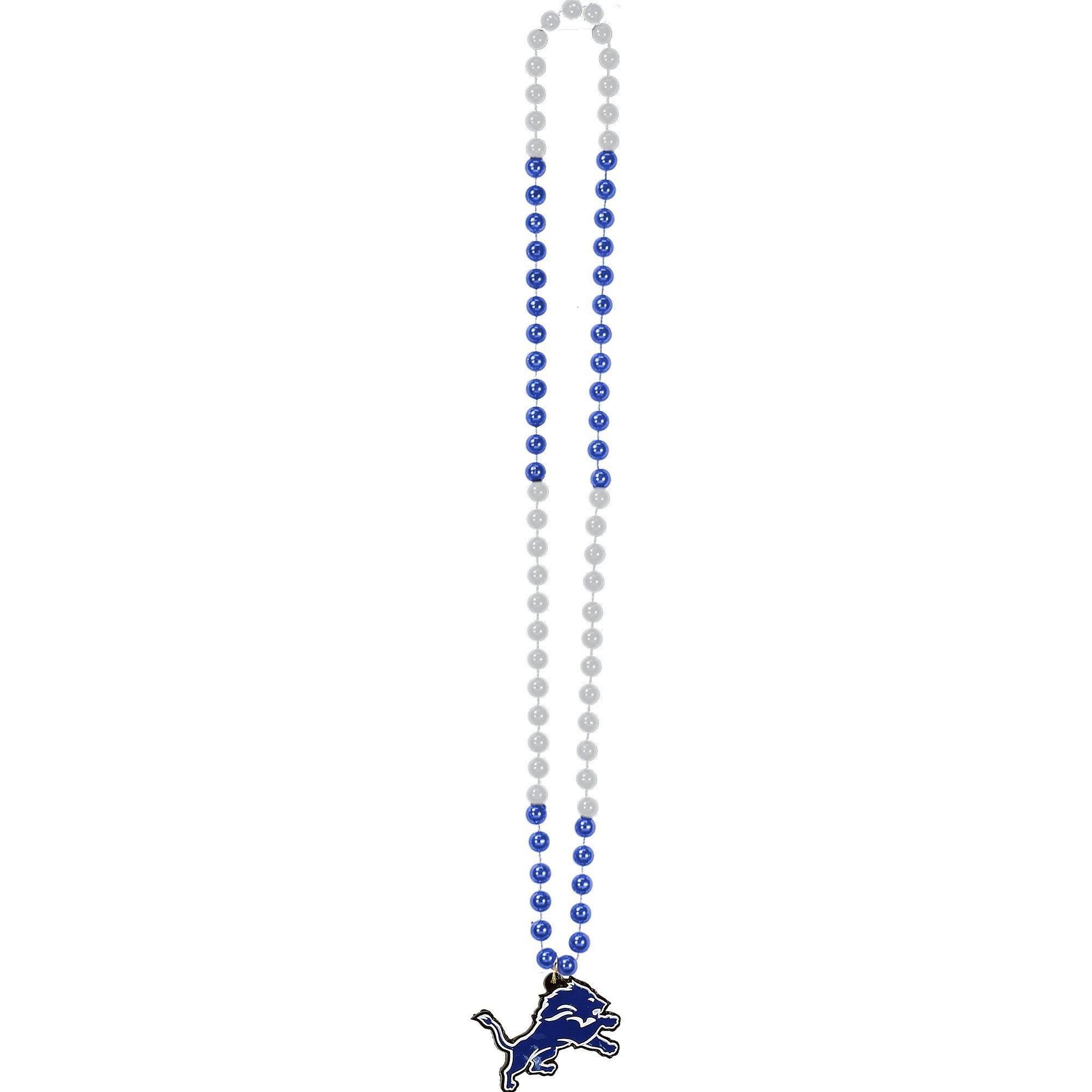 Detroit Lions Pendant Bead Necklace