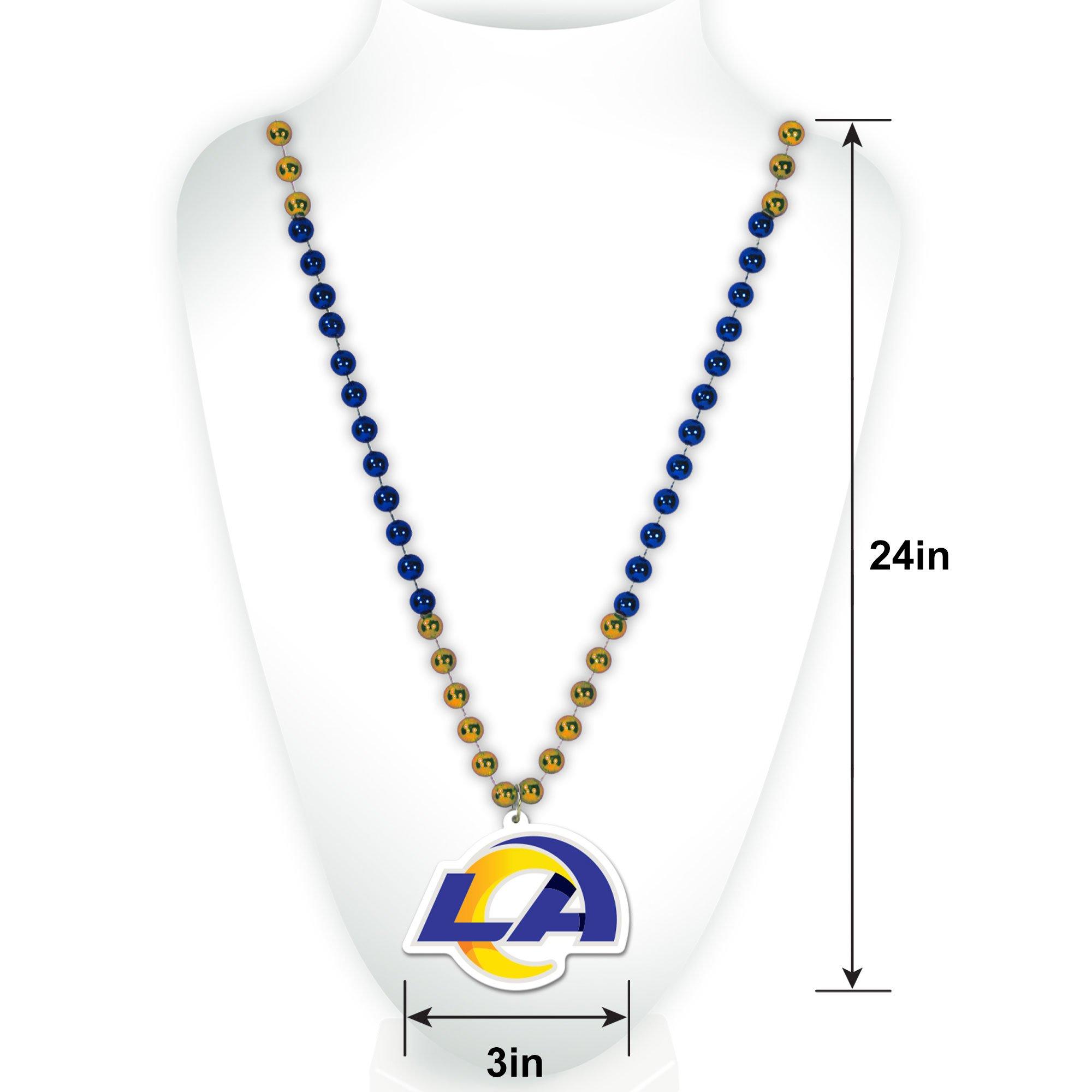 Los Angeles Rams Pendant Bead Necklace