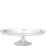 Large CLEAR Plastic Cake Stand