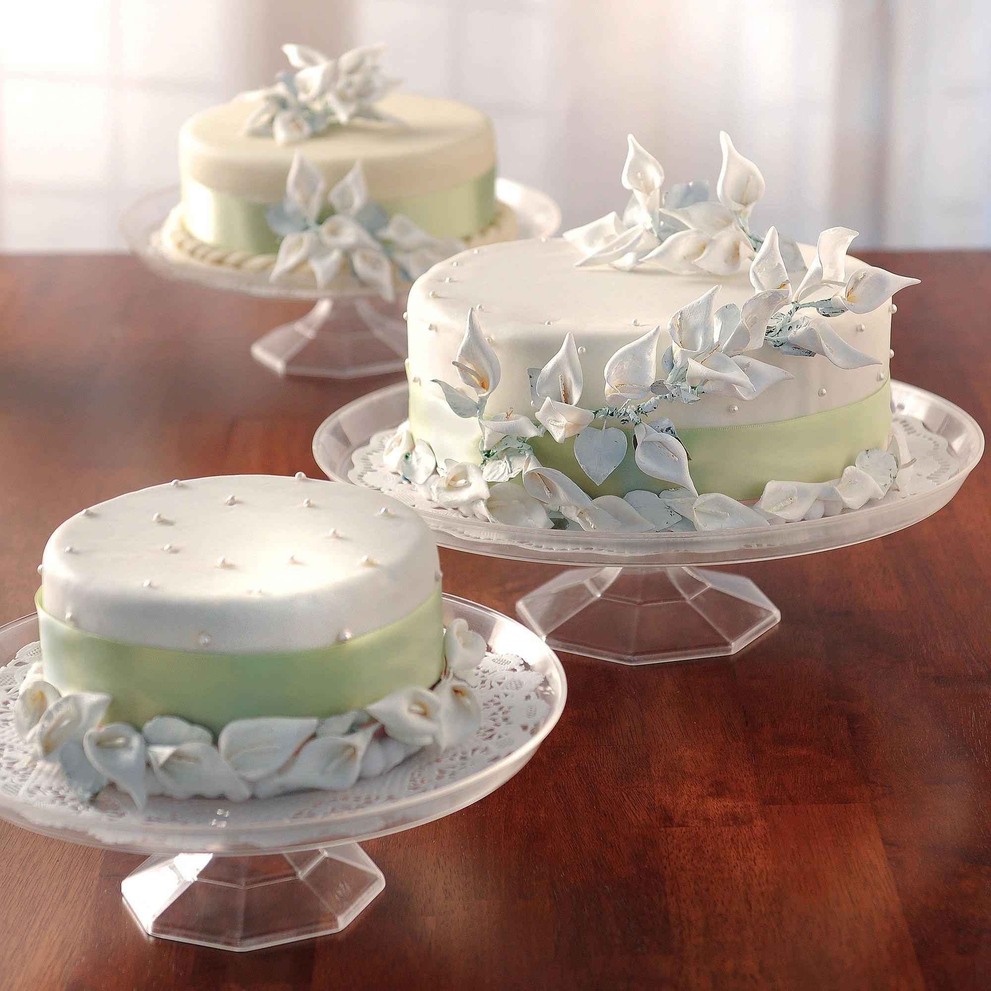 Large Clear Plastic Cake Stand