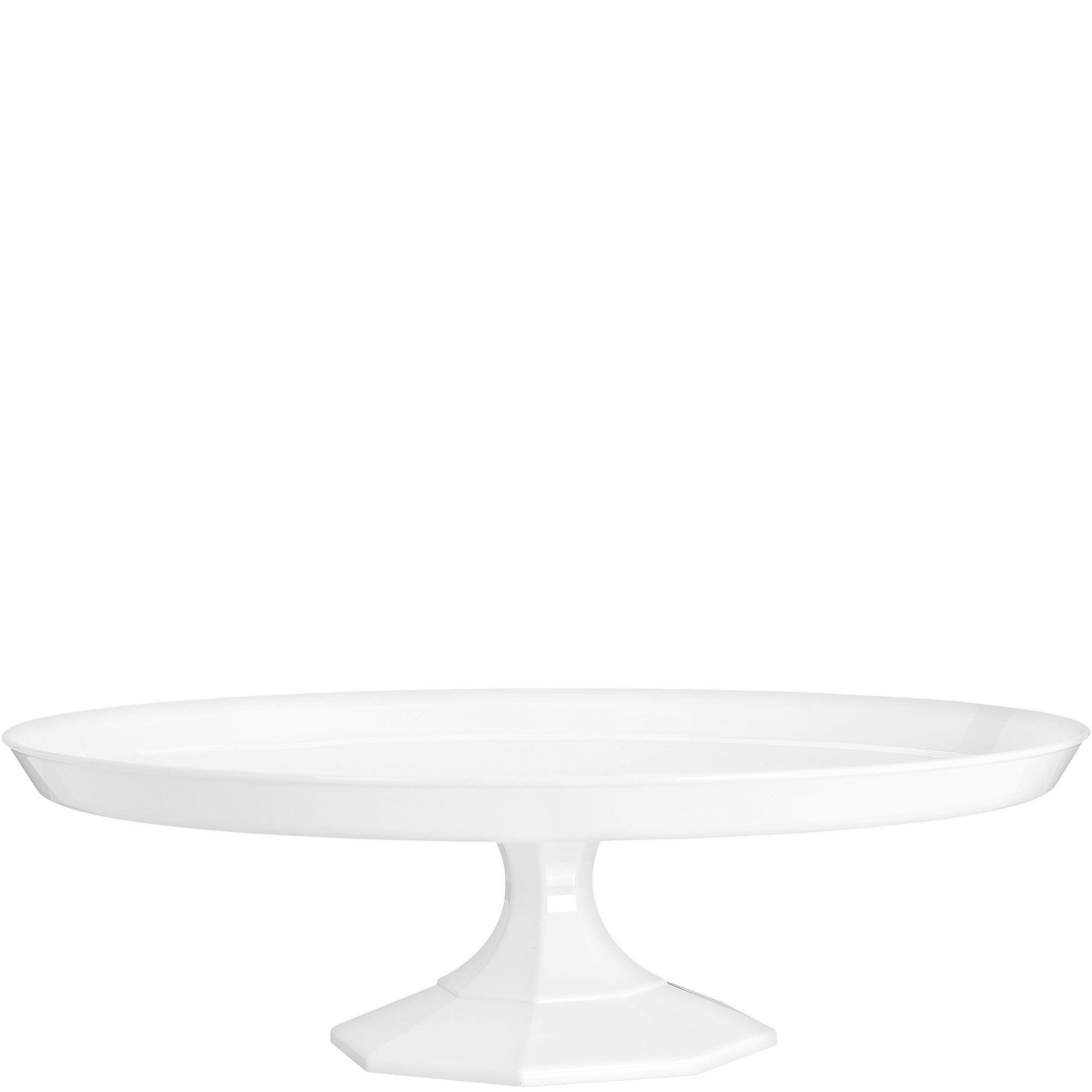 White Plastic Cake Stand