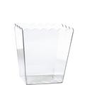 Small Clear Plastic Scalloped Container
