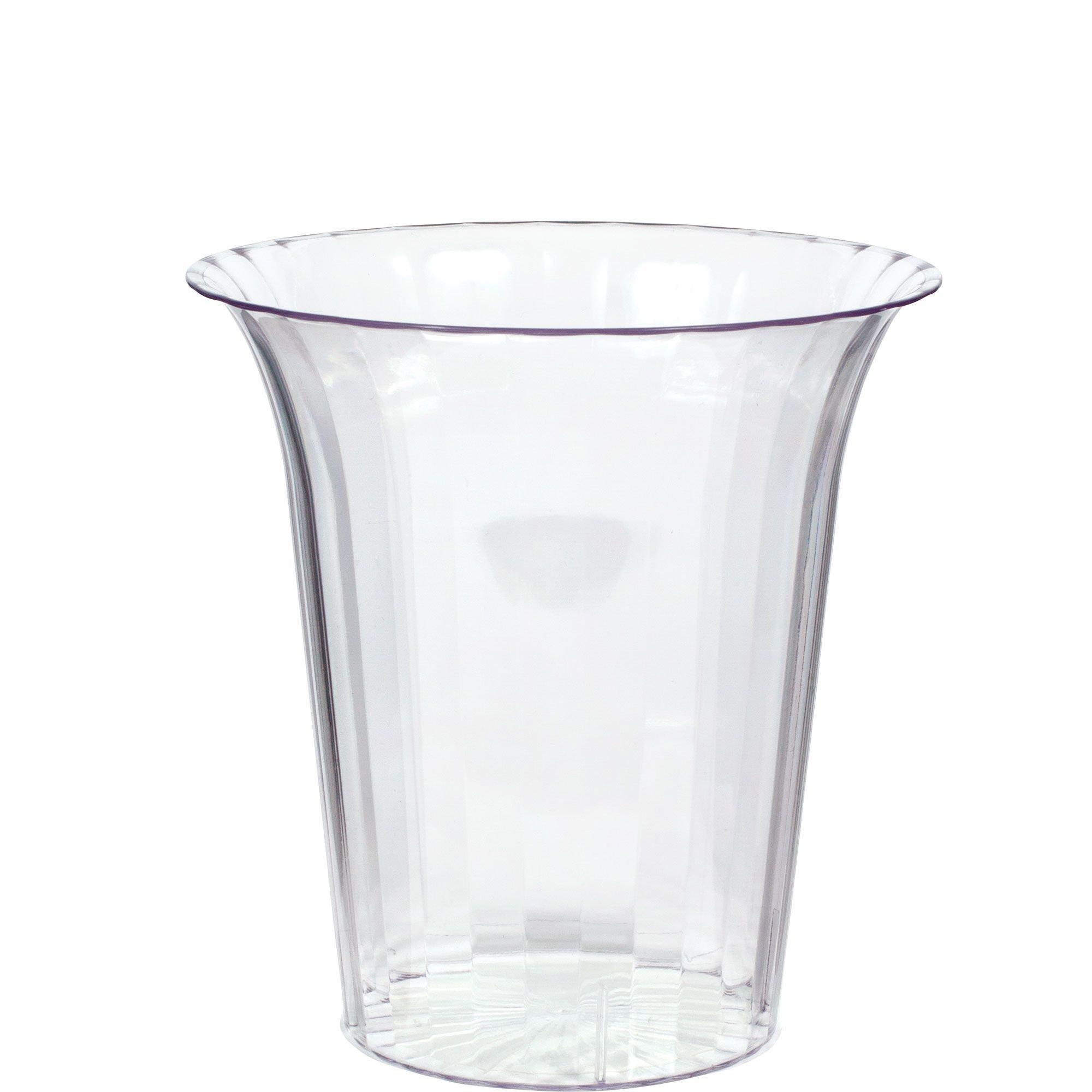 Clear Plastic Flared Cylinder Container