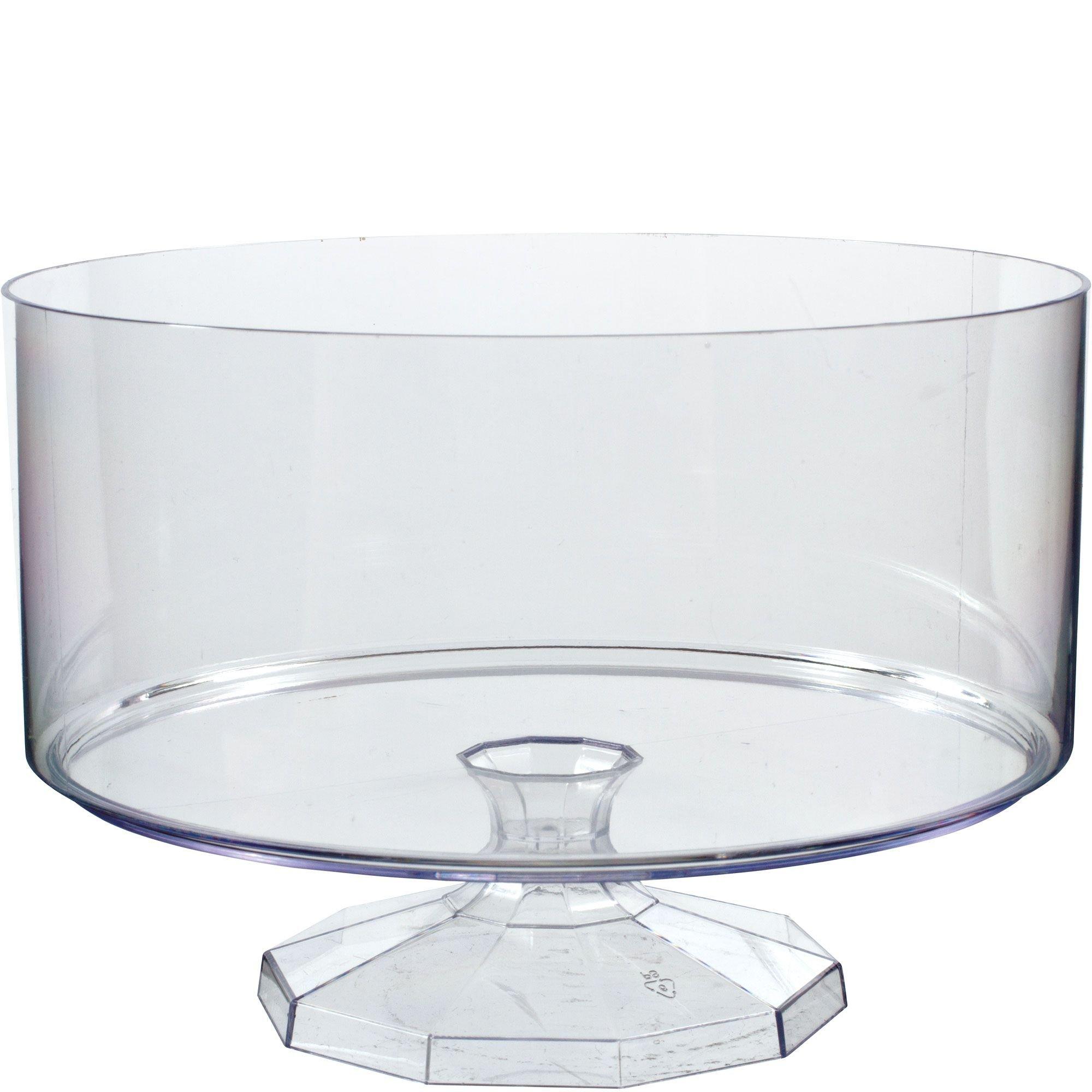 Clear Plastic Candy Jar 7 1/4in x 5 3/4in