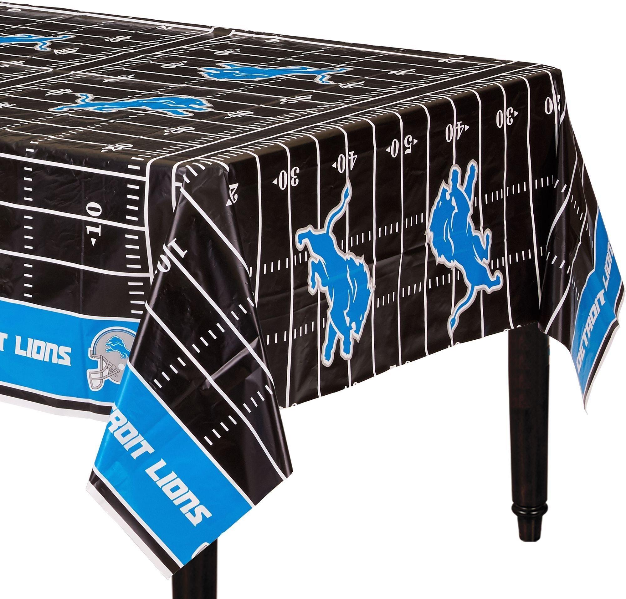 Football Field Plastic Table Cover, 54in x 96in