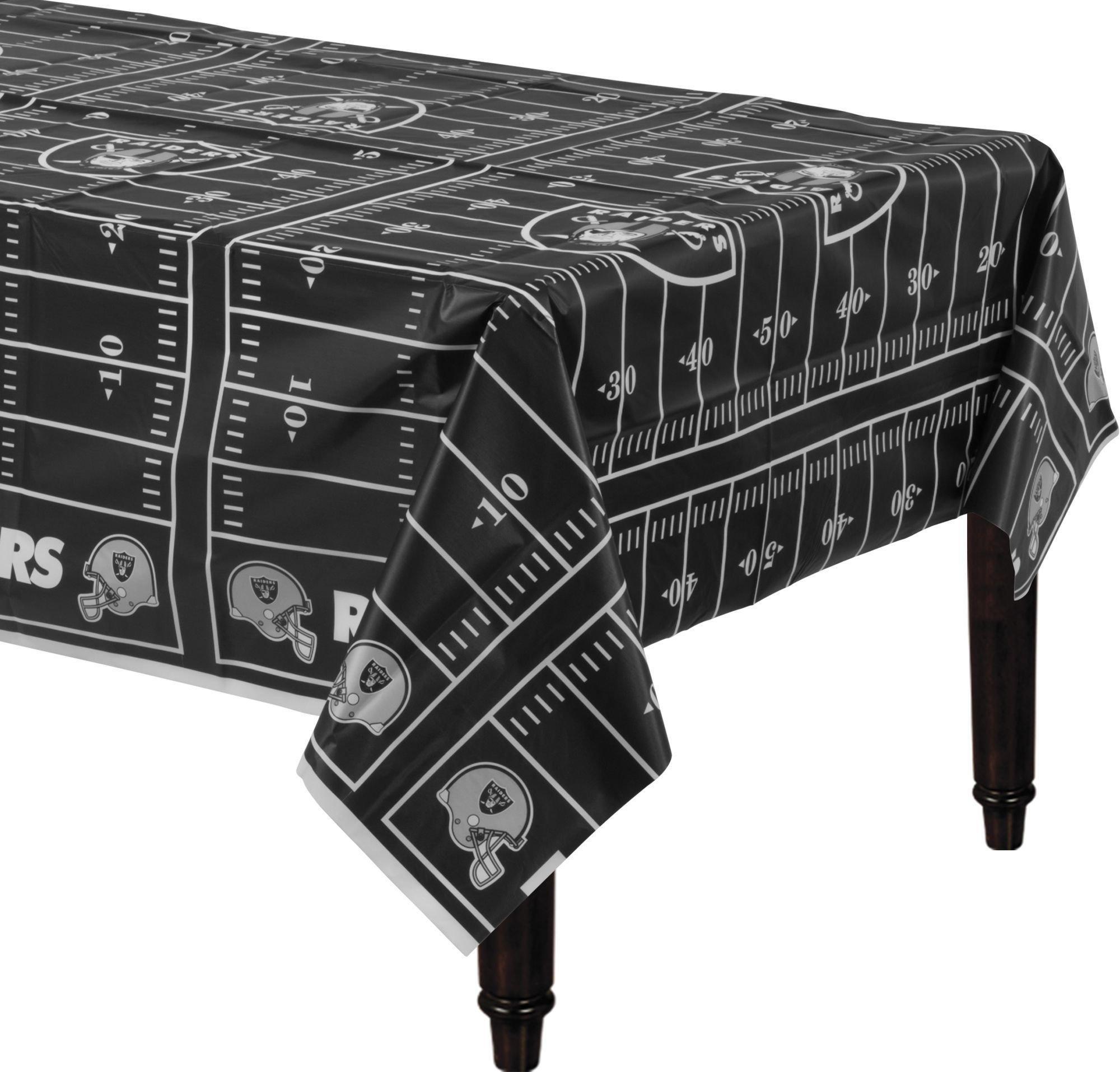 Football Field Plastic Table Cover, 54in x 96in