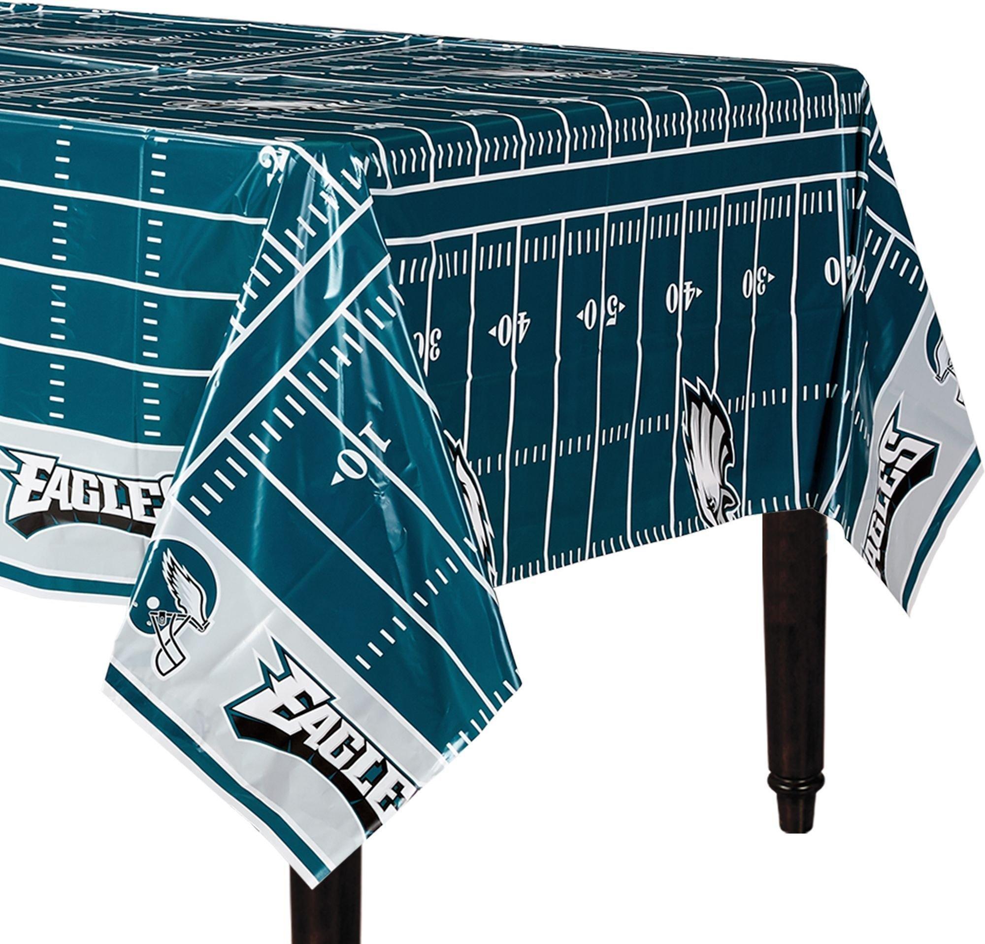 Football Field Plastic Table Cover, 54in x 96in