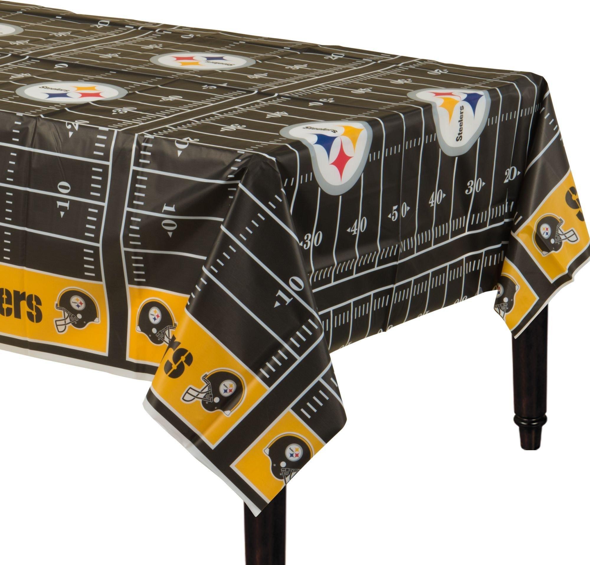 Football Field Plastic Table Cover, 54in x 96in