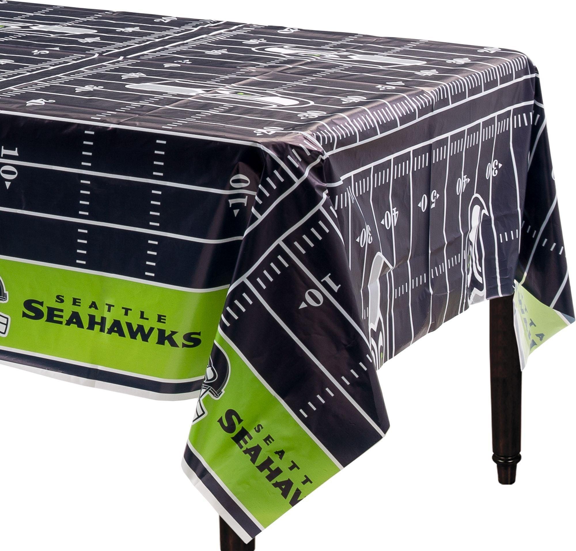 Football Field Plastic Table Cover, 54in x 96in